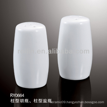 healthy durable white porcelain oven safe salt shaker